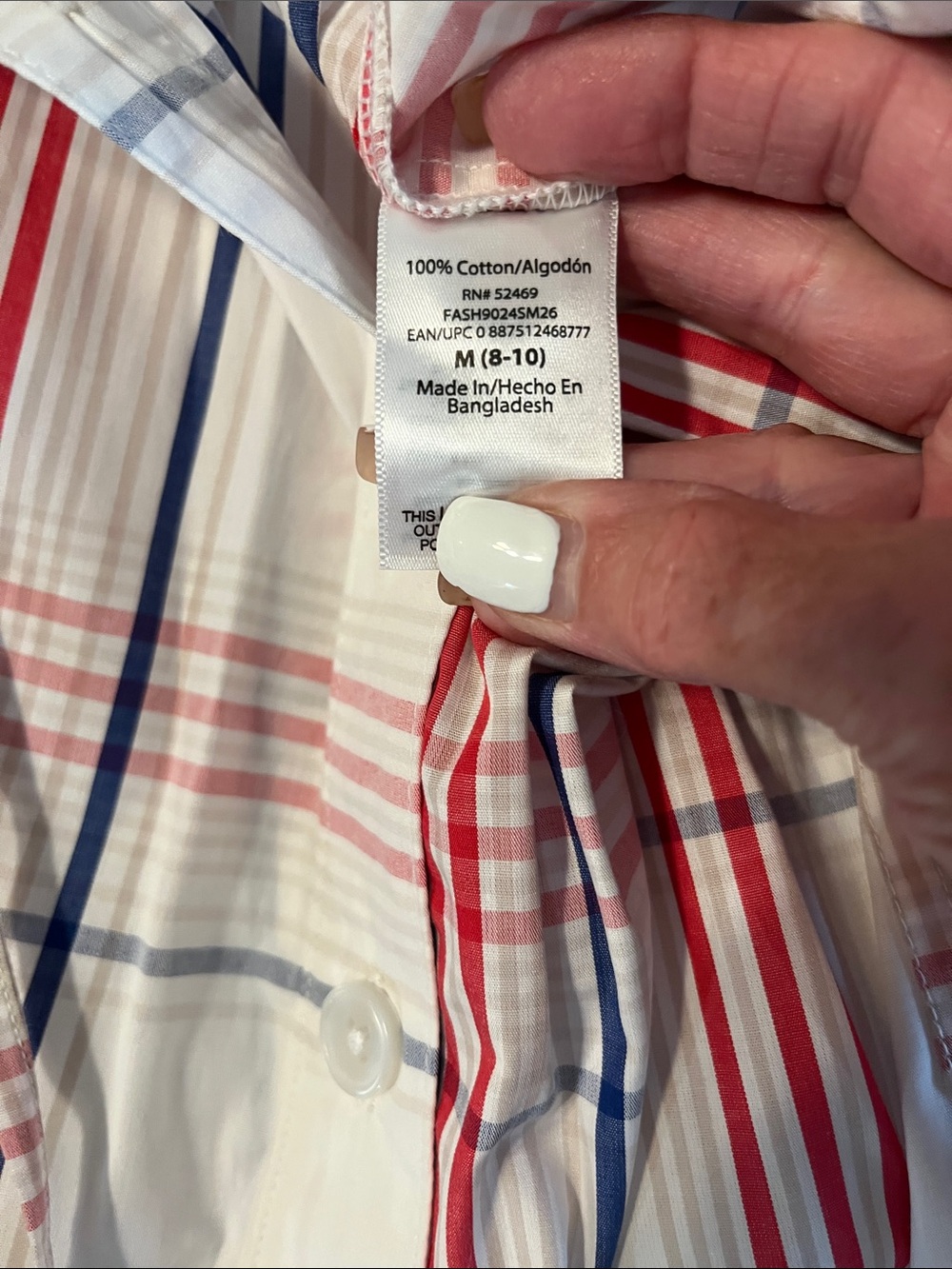 Blue, Red & White Plaid Midi Skirt & Matching Tee NWT Medium - Picture 12 of 12